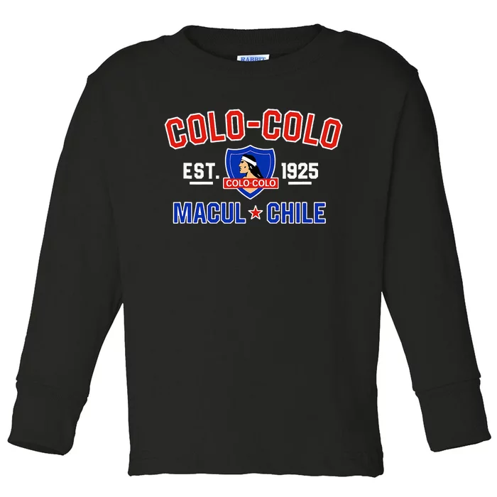 Club Colocolo Est. 1925 Macul Chile Toddler Long Sleeve Shirt