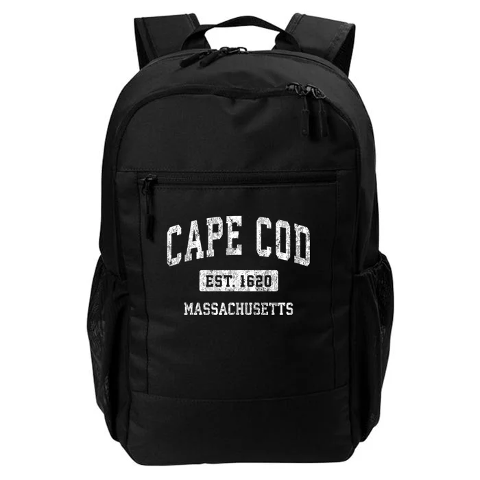 Cape Cod Est 1620 Massachusetts Ma Vintage Sports Established Design Daily Commute Backpack