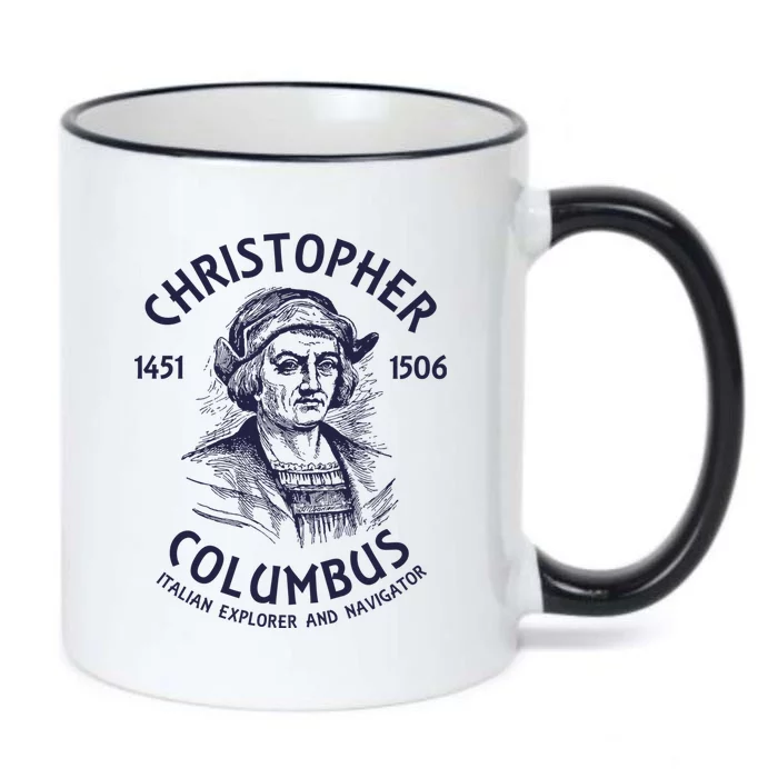 Christopher Columbus Explorer Black Color Changing Mug