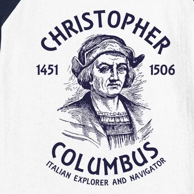 Christopher Columbus Explorer Baseball Sleeve Shirt