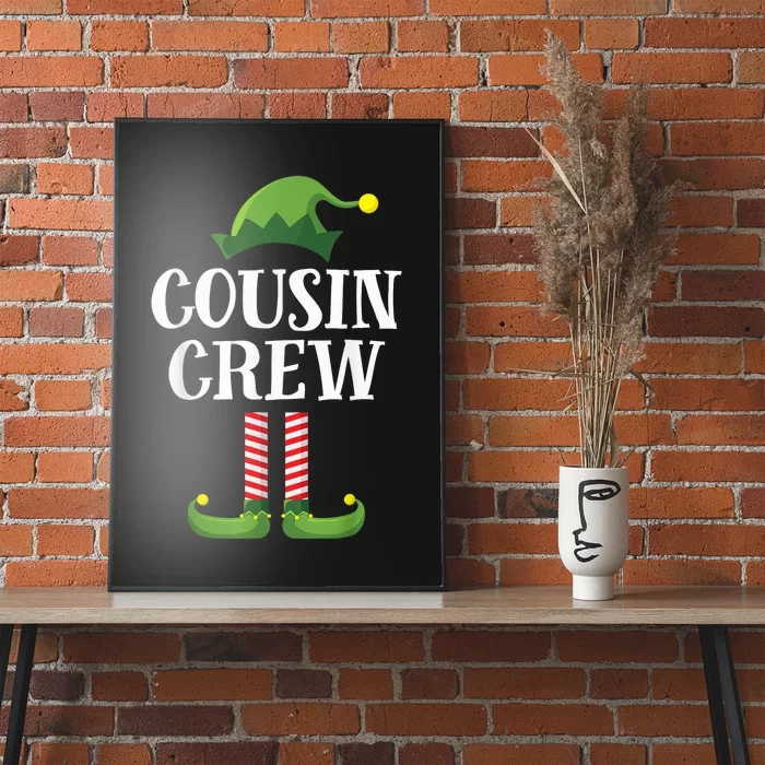 Cousin Crew Elf Matching Group Christmas Family Kid Poster