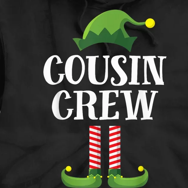 Cousin Crew Elf Matching Group Christmas Family Kid Tie Dye Hoodie