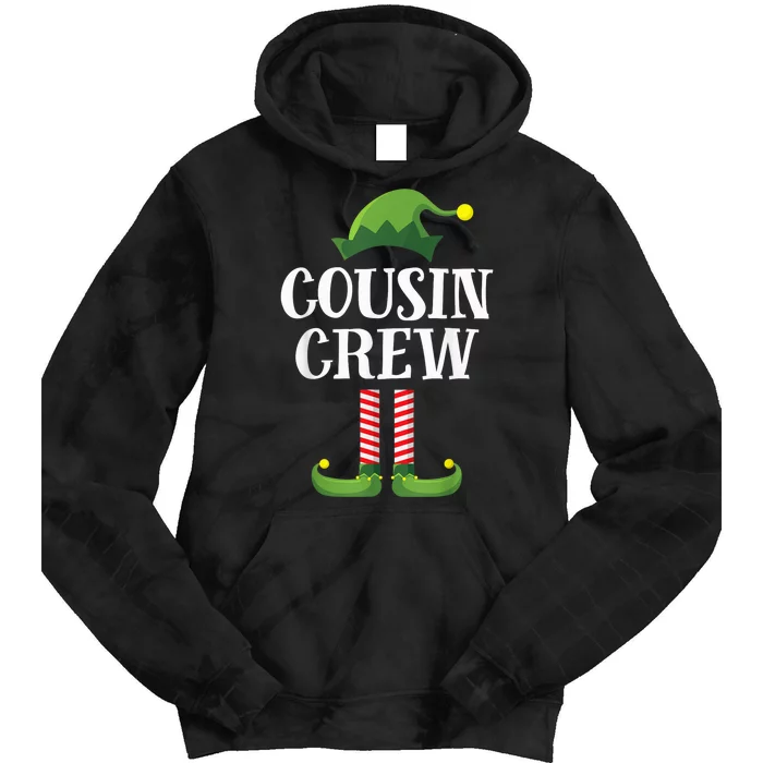 Cousin Crew Elf Matching Group Christmas Family Kid Tie Dye Hoodie