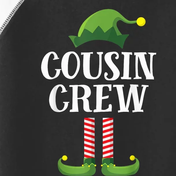 Cousin Crew Elf Matching Group Christmas Family Kid Toddler Fine Jersey T-Shirt