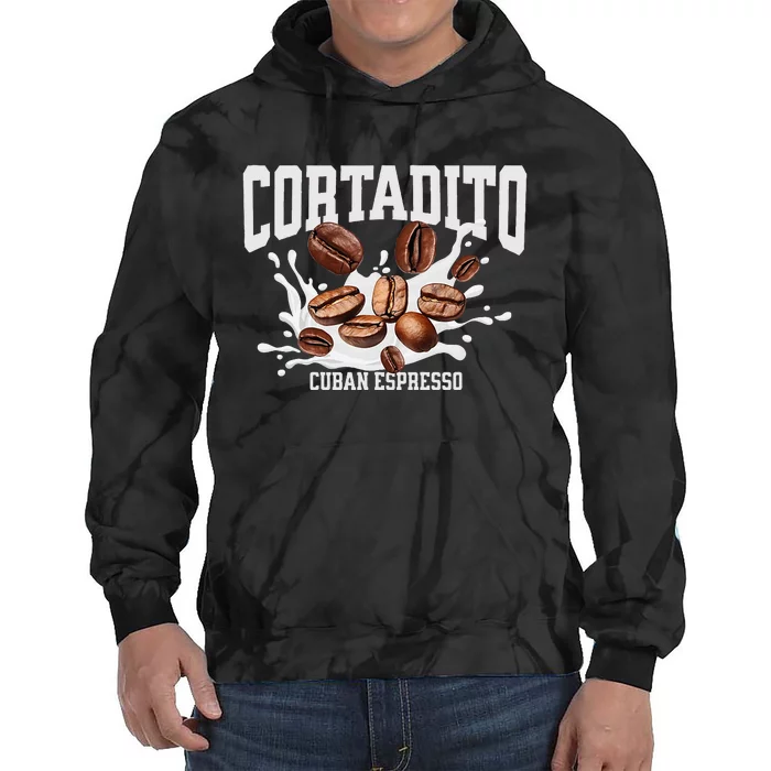 Cuban Coffee Espresso Cortadito Gift Tie Dye Hoodie