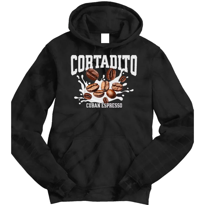 Cuban Coffee Espresso Cortadito Gift Tie Dye Hoodie