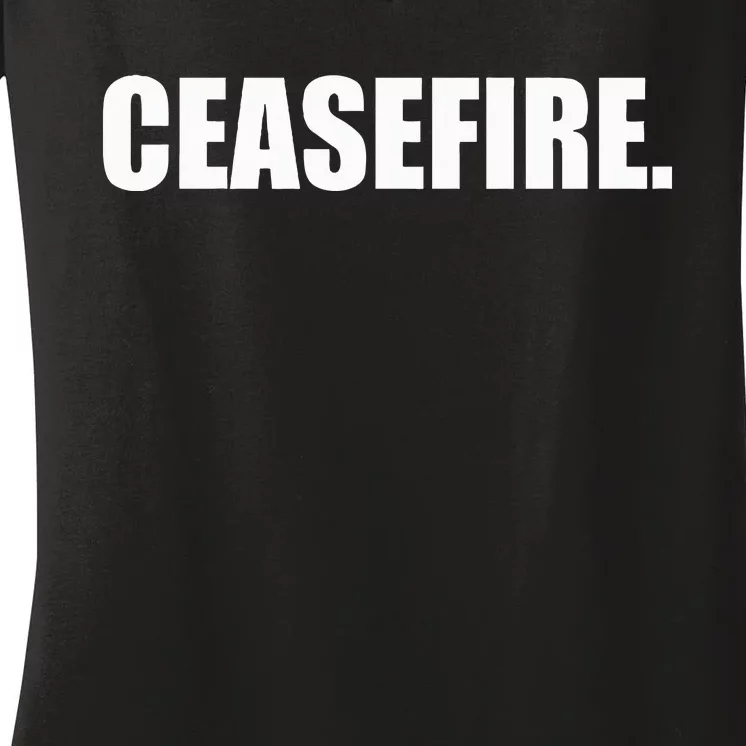 Ceasefire Women's V-Neck T-Shirt