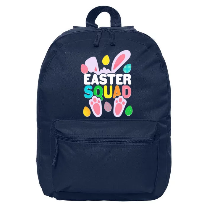 Cute Colorful Easter Squad Easter Bunny Rabbit Eggs 16 in Basic Backpack