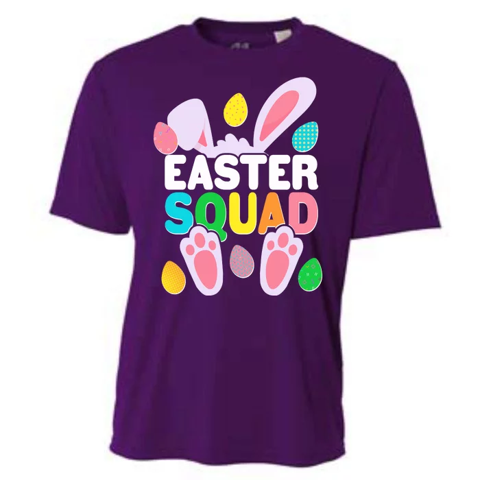 Cute Colorful Easter Squad Easter Bunny Rabbit Eggs Cooling Performance Crew T-Shirt