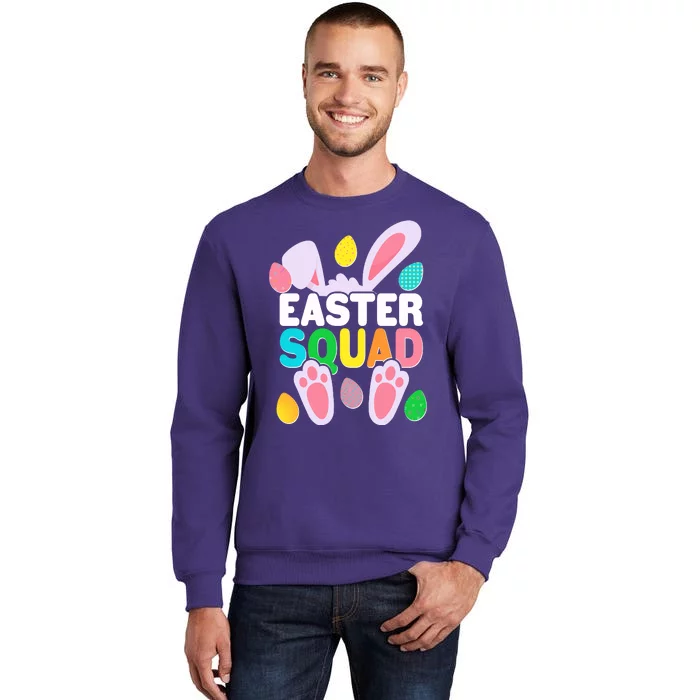 Cute Colorful Easter Squad Easter Bunny Rabbit Eggs Sweatshirt