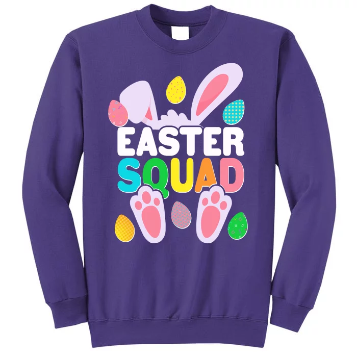 Cute Colorful Easter Squad Easter Bunny Rabbit Eggs Sweatshirt