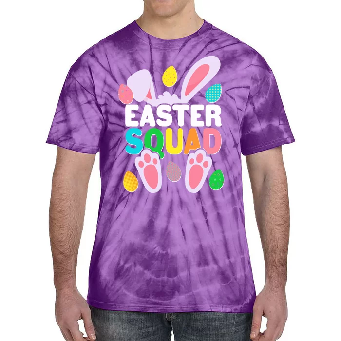 Cute Colorful Easter Squad Easter Bunny Rabbit Eggs Tie-Dye T-Shirt