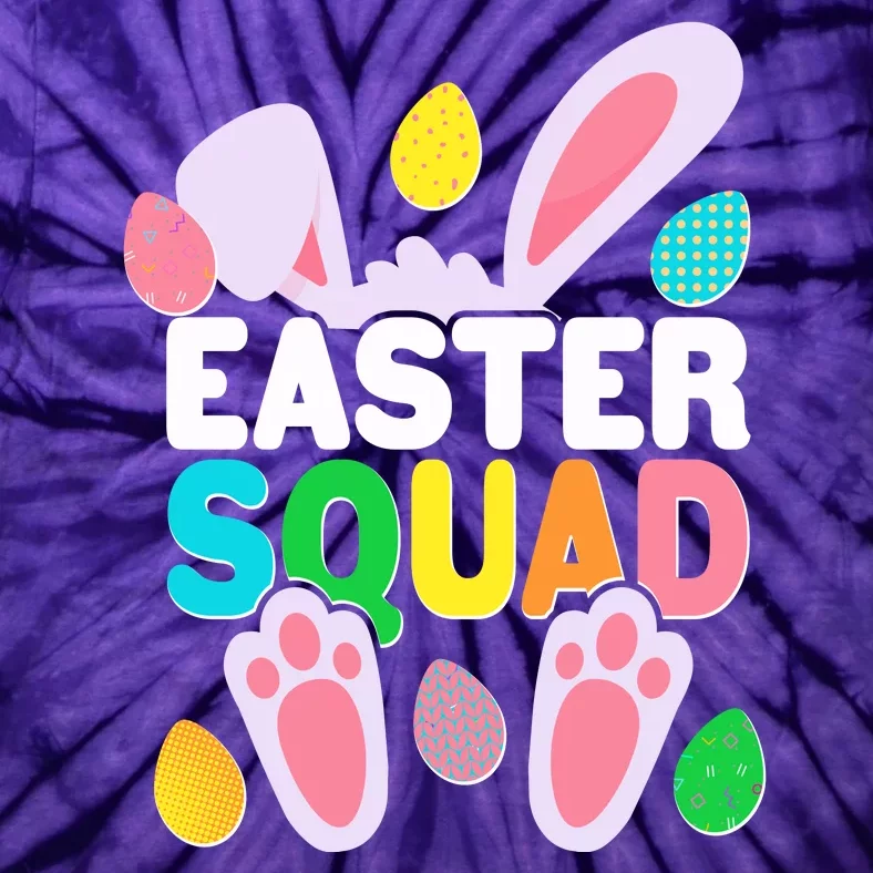 Cute Colorful Easter Squad Easter Bunny Rabbit Eggs Tie-Dye T-Shirt