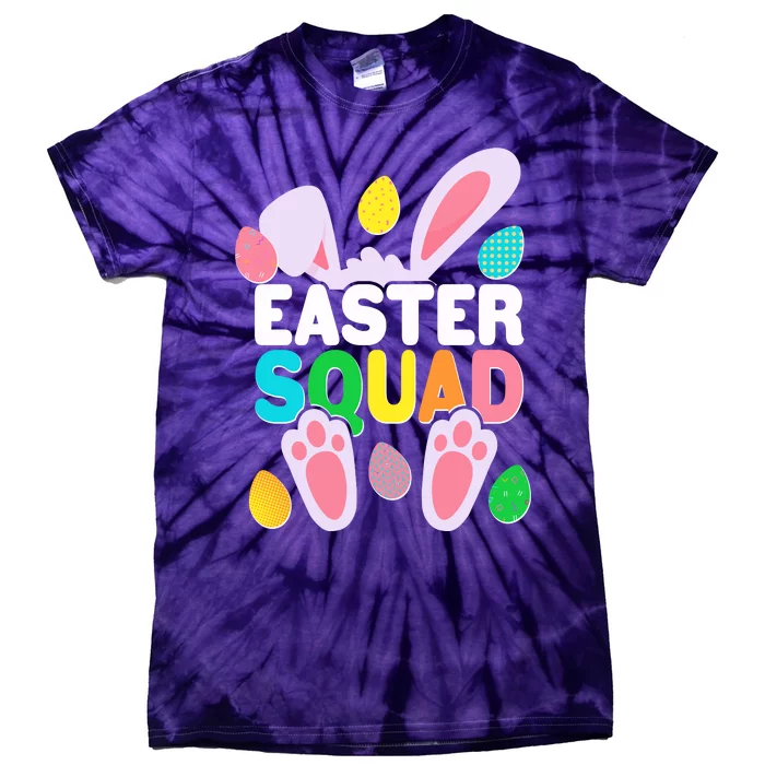 Cute Colorful Easter Squad Easter Bunny Rabbit Eggs Tie-Dye T-Shirt