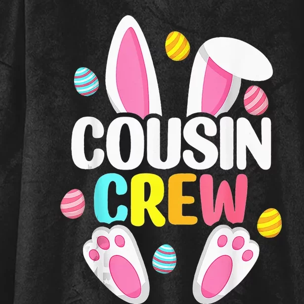 Cousin Crew Easter Bunny Family Matching Hooded Wearable Blanket