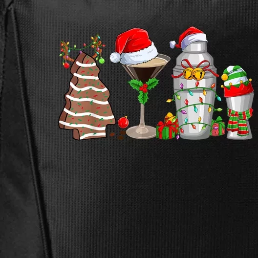 Christmas Cocktail Espresso Martini Drinking Party Bartender City Backpack