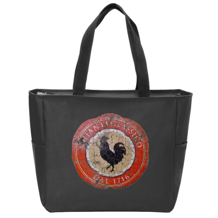 Chianti Classico Emblem - Italian Red Wine Label Zip Tote Bag