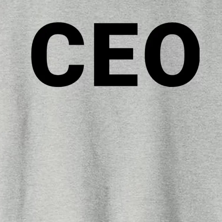 Ceo Chief Executive Officer Highest Ranking Executive Management Of Organization Women's Crop Top Tee