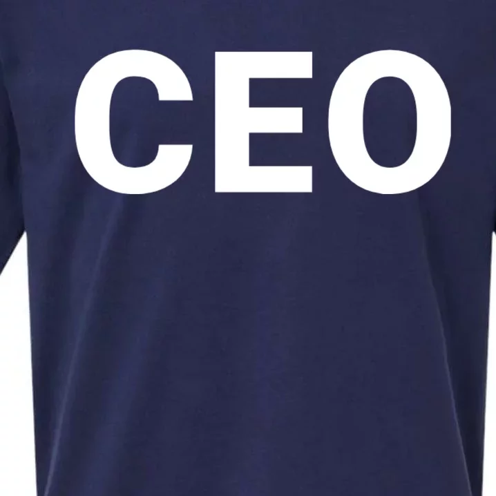 Ceo Chief Executive Officer Highest Ranking Executive Management Of Organization Sueded Cloud Jersey T-Shirt