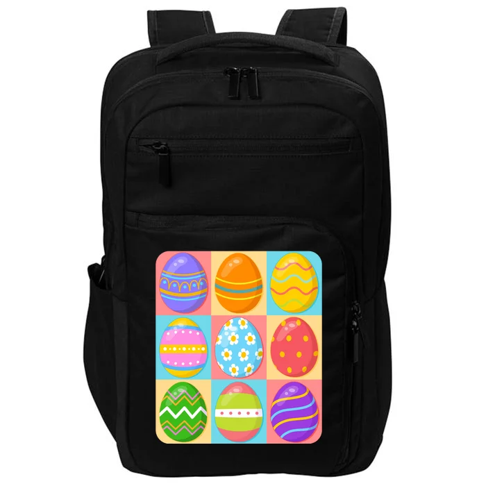 Cute Colorful Easter Egg Pop Art Impact Tech Backpack