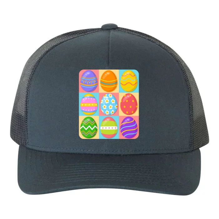 Cute Colorful Easter Egg Pop Art Yupoong Adult 5-Panel Trucker Hat