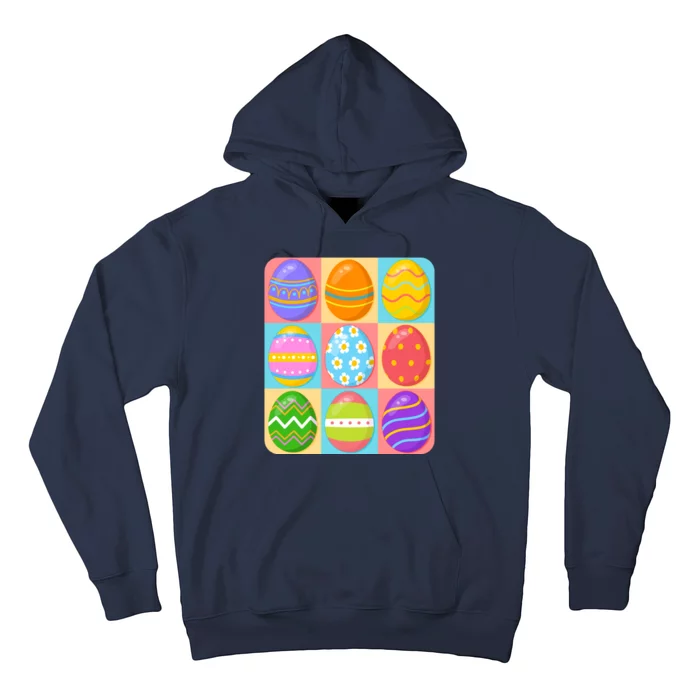 Cute Colorful Easter Egg Pop Art Hoodie