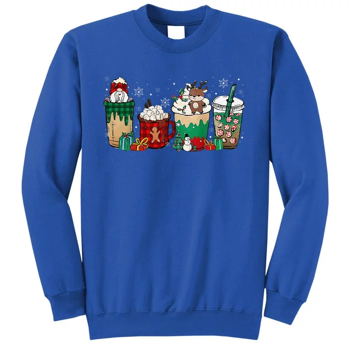 Christmas Coffee Funny Sweets Winter Cozy Xmas Coffee Lovers Tall Sweatshirt