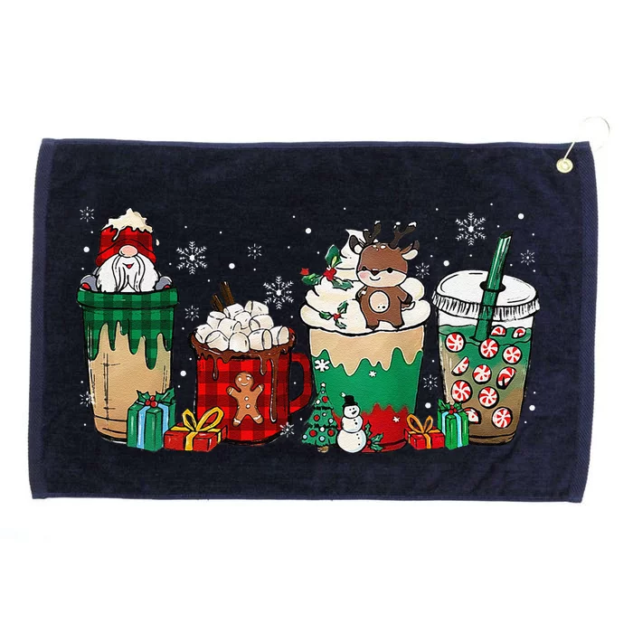 Christmas Coffee Funny Sweets Winter Cozy Xmas Coffee Lovers Grommeted Golf Towel