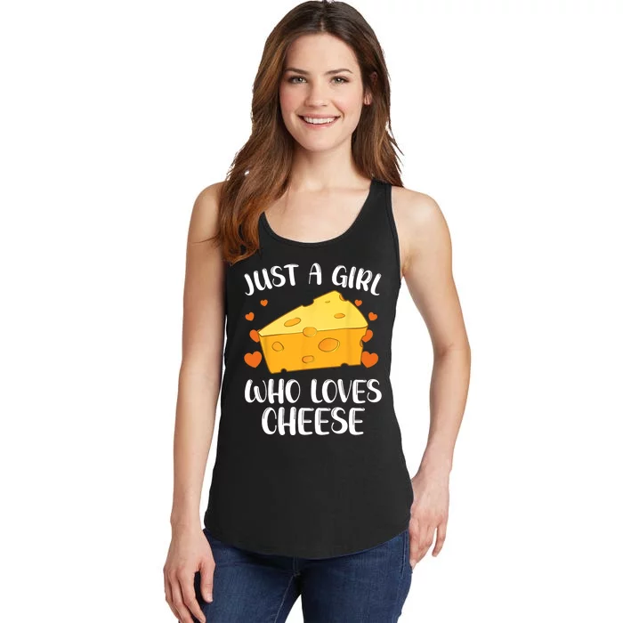 Cool Cheese For Girls Women Cheese Lovers Cottage Mozzarella Ladies Essential Tank