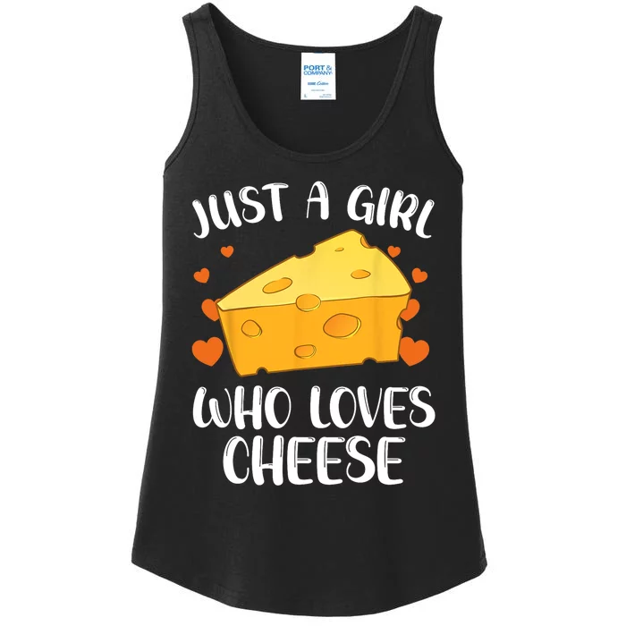 Cool Cheese For Girls Women Cheese Lovers Cottage Mozzarella Ladies Essential Tank