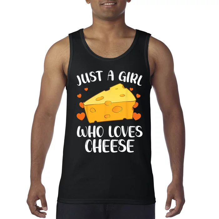 Cool Cheese For Girls Women Cheese Lovers Cottage Mozzarella Tank Top