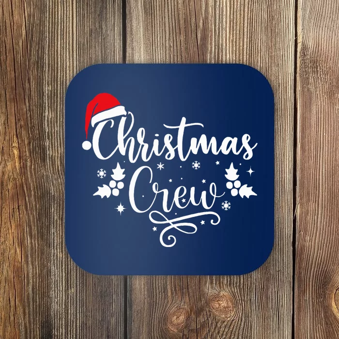 Christmas Crew Family Group Matching Christmas Pajama Party Coaster