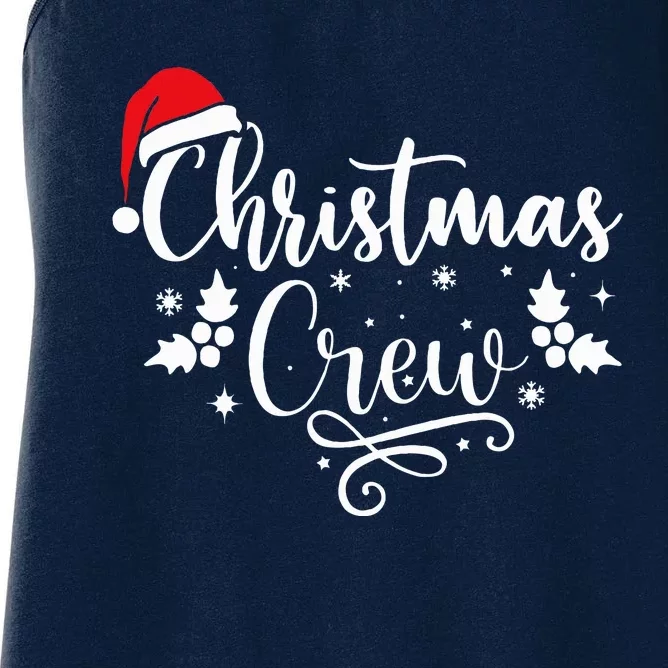 Christmas Crew Family Group Matching Christmas Pajama Party Women's Racerback Tank