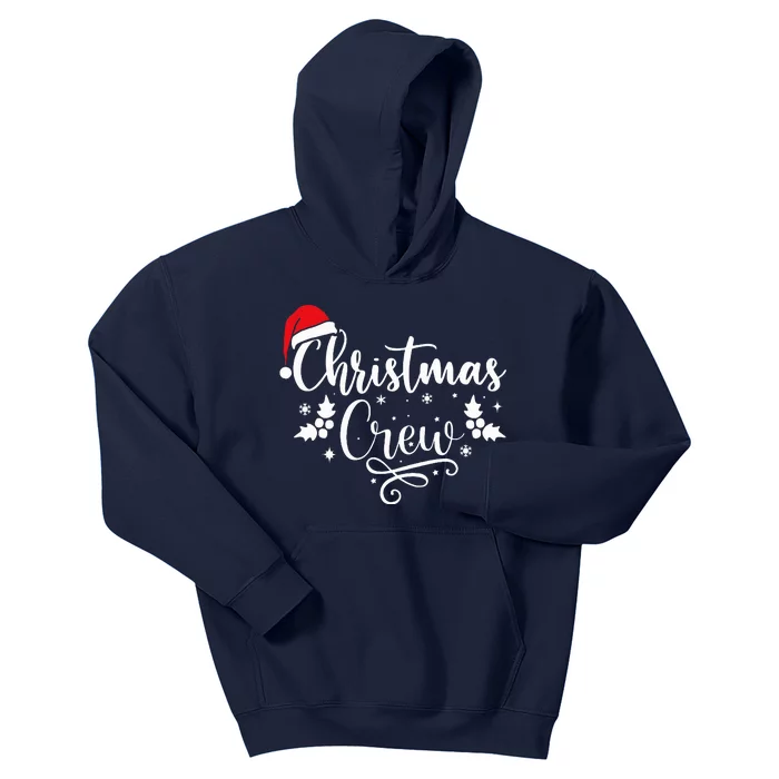 Christmas Crew Family Group Matching Christmas Pajama Party Kids Hoodie