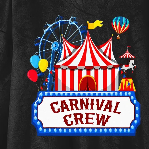 Carnival Crew For Carnival Birthday Theme Party Matching Hooded Wearable Blanket