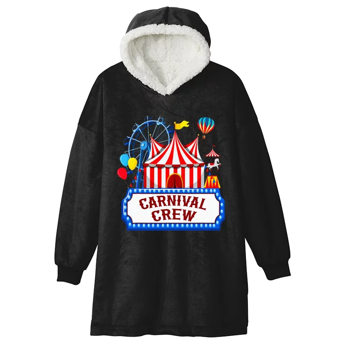 Carnival Crew For Carnival Birthday Theme Party Matching Hooded Wearable Blanket