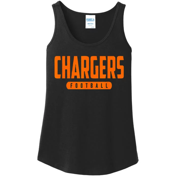 Cholla Chargers Football Ladies Essential Tank