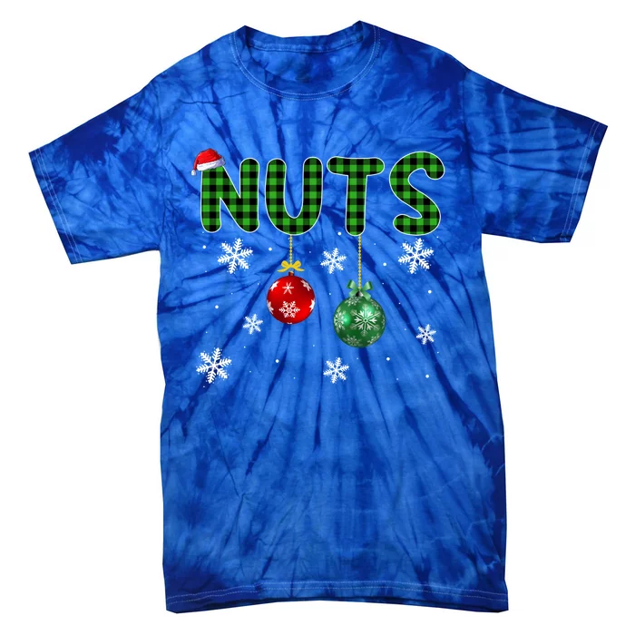 Chestnuts Christmas Funny Matching Couples Xmas Nuts Gift Tie-Dye T-Shirt