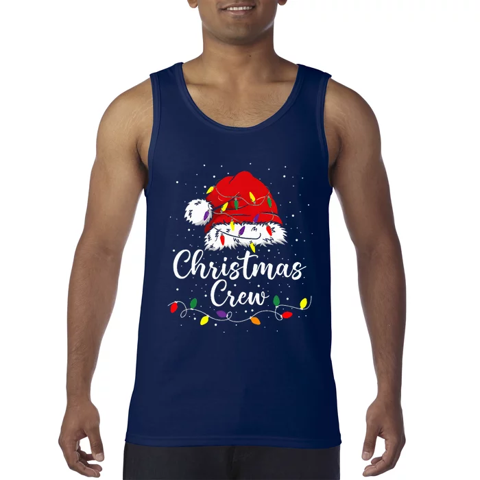 Christmas Crew Family Group Matching Christmas Pajama Party Tank Top