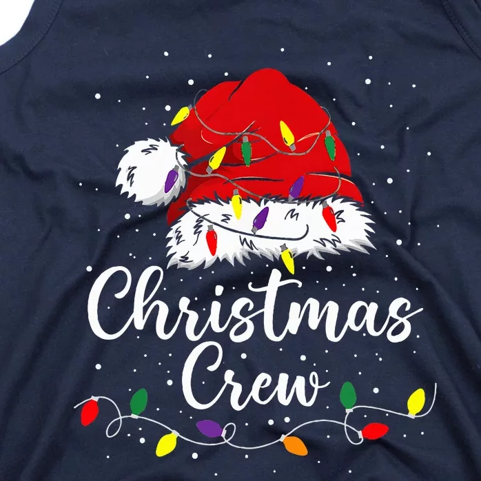 Christmas Crew Family Group Matching Christmas Pajama Party Tank Top