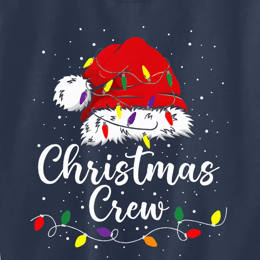 Christmas Crew Family Group Matching Christmas Pajama Party Kids Sweatshirt