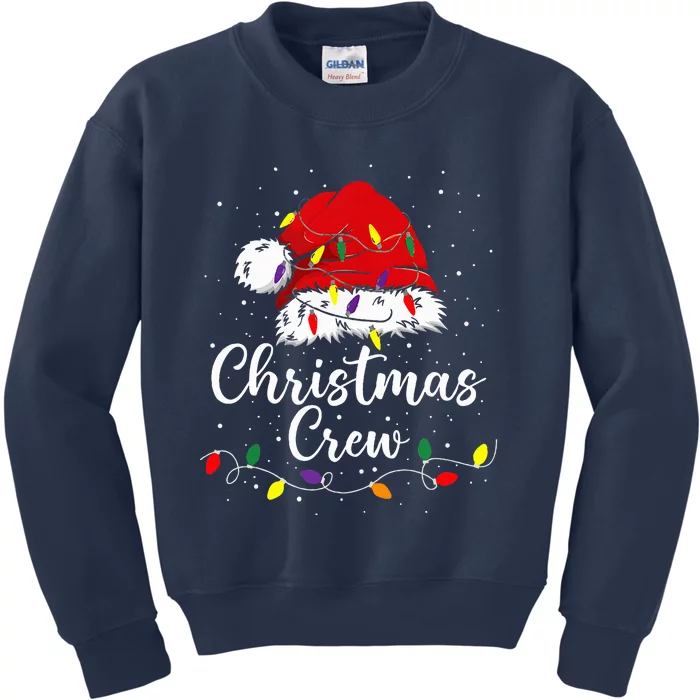 Christmas Crew Family Group Matching Christmas Pajama Party Kids Sweatshirt