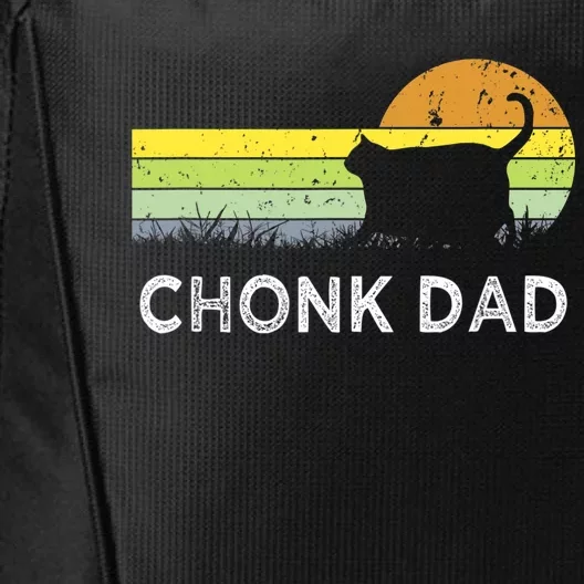 Chonk Cat Funny Cat Dad Meme Fluffiest Kitty City Backpack