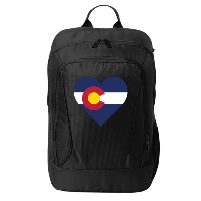 Cool Colorado Flag In Heart Shape City Backpack