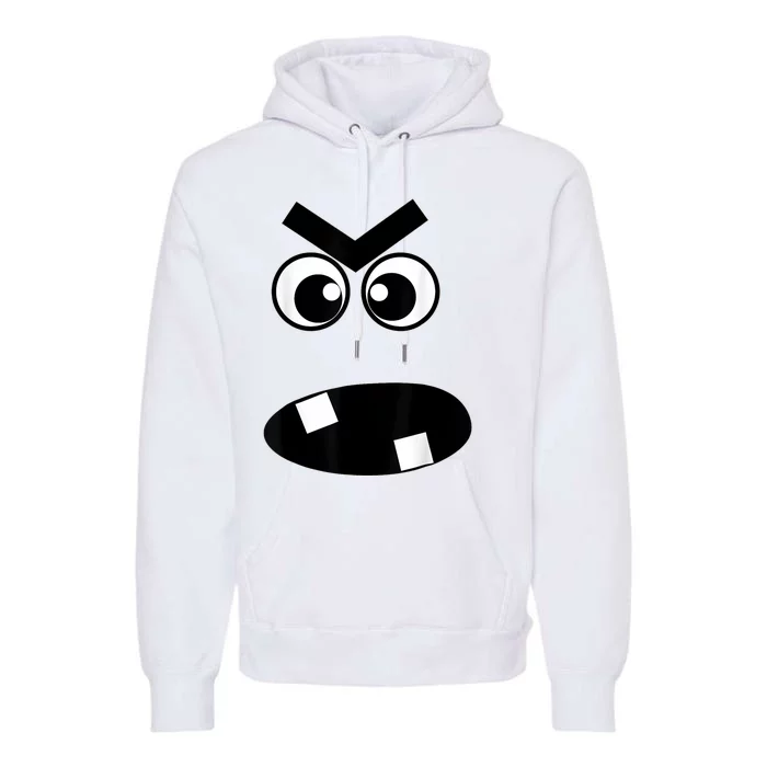 Creepy Carrots Face Halloween Costume Premium Hoodie