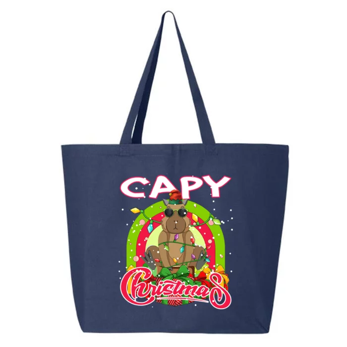 Capy Christmas Funny Capybara Funny Christmas Funny Gift 25L Jumbo Tote