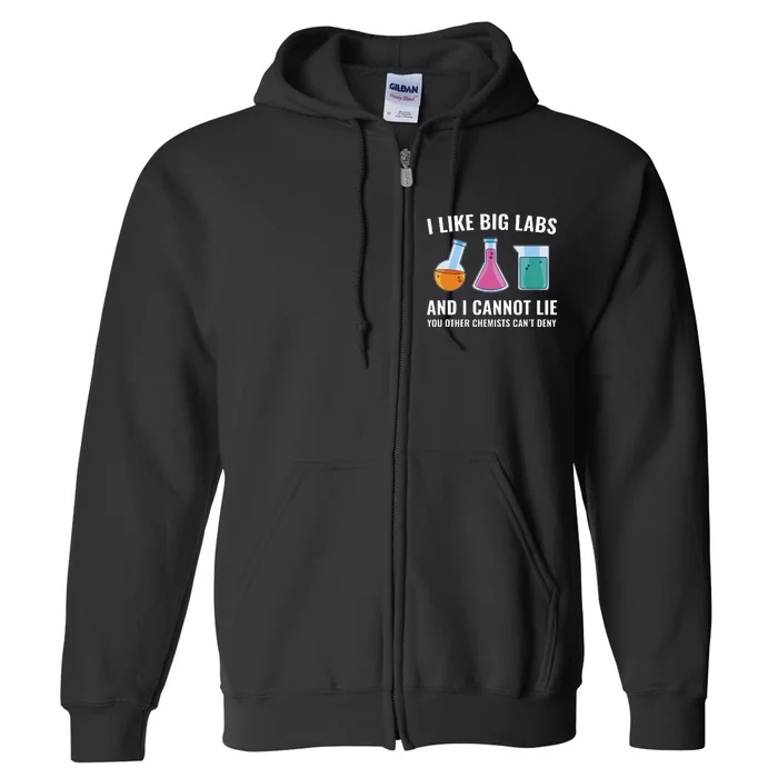 Chemistry Chemist Funny Labs Laboratory Full Zip Hoodie