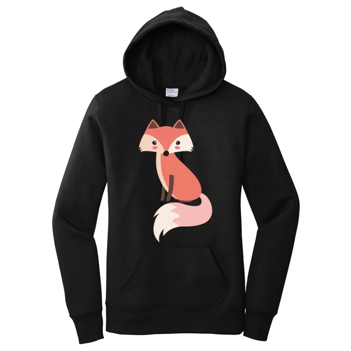 Cute Cartoon Fox Animal & Nature Lover Gift JDK0001 Women's Pullover Hoodie