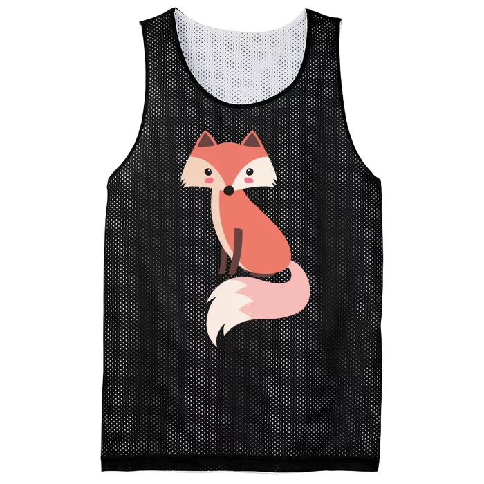 Cute Cartoon Fox Animal & Nature Lover Gift JDK0001 Mesh Reversible Basketball Jersey Tank