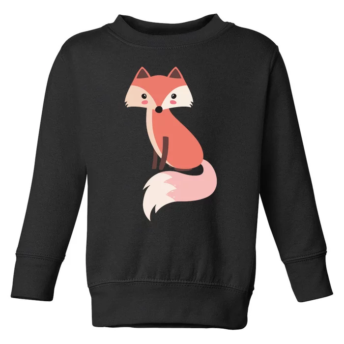 Cute Cartoon Fox Animal & Nature Lover Gift JDK0001 Toddler Sweatshirt